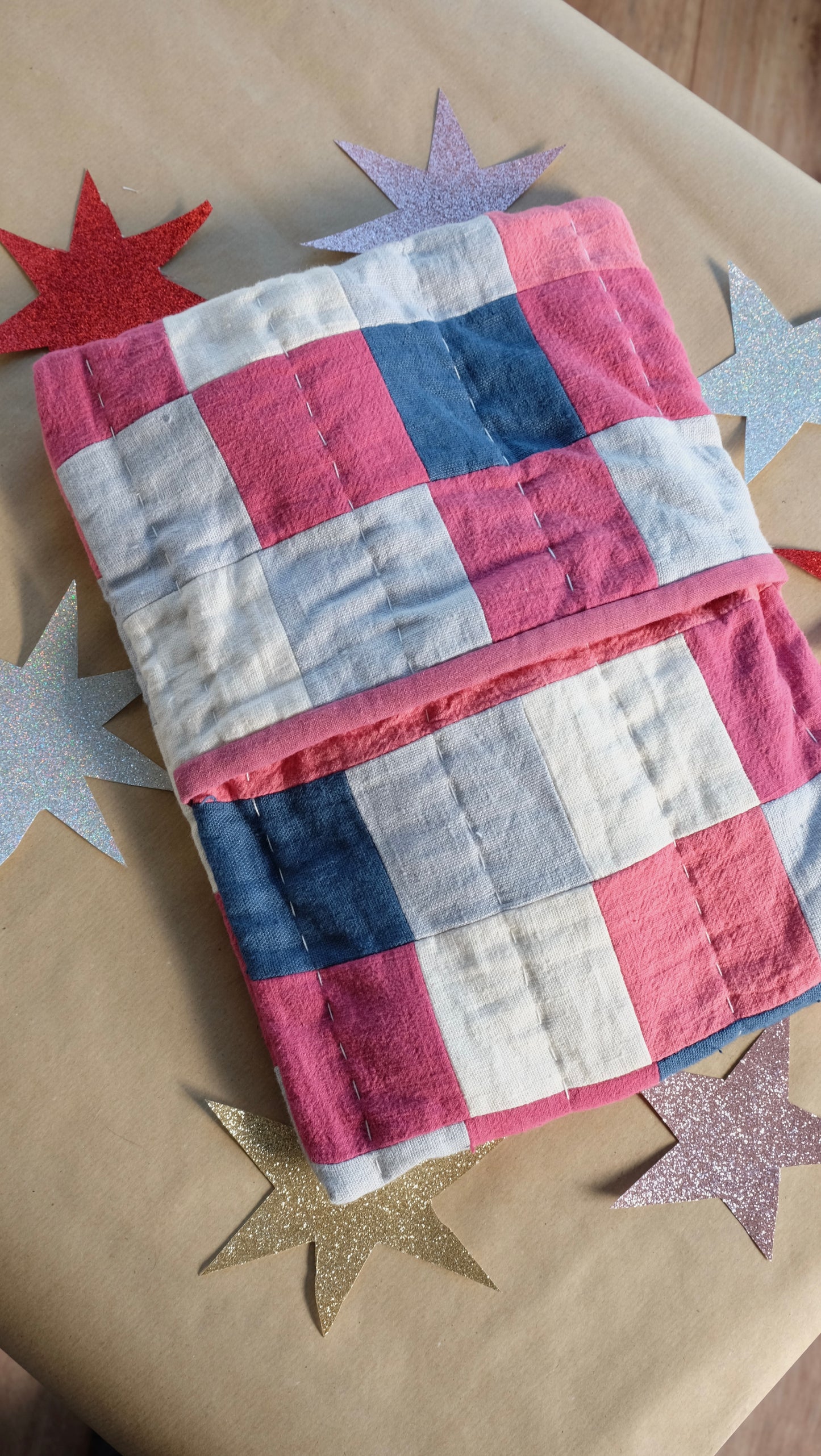 Patchwork Quilted Hot Water Bottle Cover