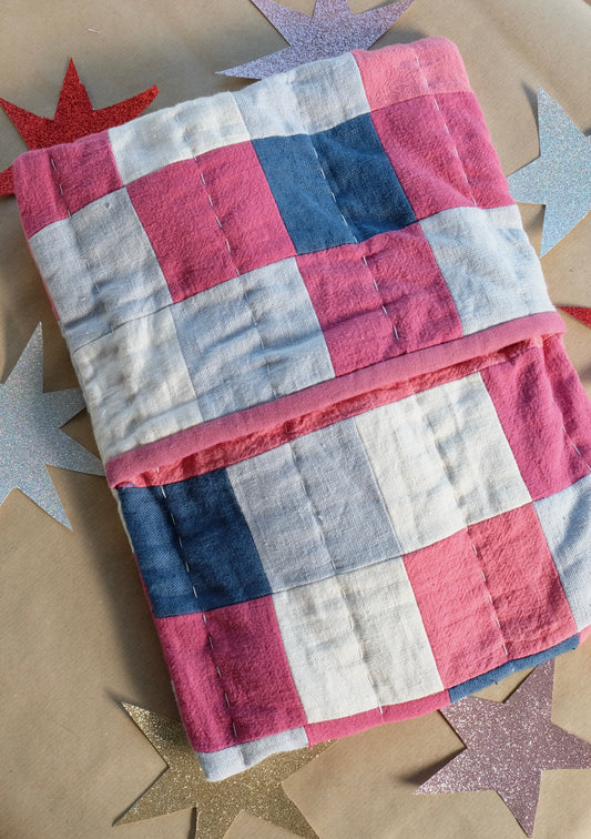 Patchwork Quilted Hot Water Bottle Cover